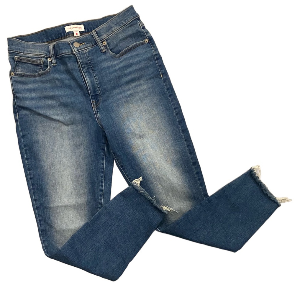 Lucky Brand: Skinny Jeans with Frayed Hem with Front & Back Pockets - 12/31 A